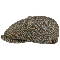 Hatteras Herringbone Colour Flat Cap by Stetson - 134,95 &euro;