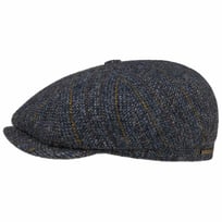 Hatteras Herringbone Stripe Flat Cap by Stetson - 1289,00 kr