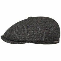 Hatteras Herringbone Tweed Flat Cap by Stetson - 1609,00 kr