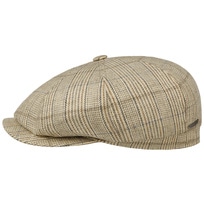 Hatteras Linen Mix Stripe Flat Cap by Stetson - 155,95 &euro;