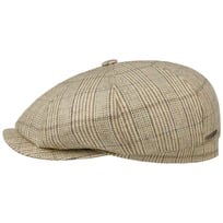 Hatteras Linen Mix Stripe Flat Cap by Stetson - 1609,00 kr