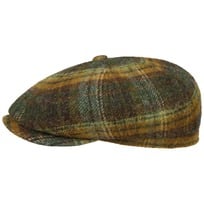 Hatteras Shetland Plaid Flat Cap by Stetson - 1069,00 kr