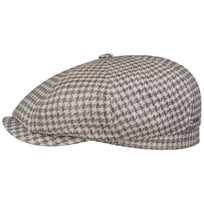 Hatteras Tweed Houndstooth Flat Cap by Stetson - 1719,00 kr