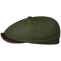 Hatteras Waxed Cotton Linen Flat Cap by Stetson - 103,95 &euro;