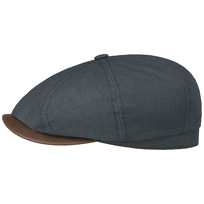 Hatteras Waxed Cotton Linen Flat Cap by Stetson - 103,95 &euro;