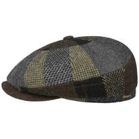 Hatteras Wool Mix Patchwork Flat Cap by Stetson - 1069,00 kr