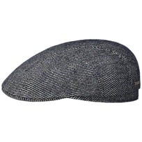 Heavy Twotone Twill Driver Flat Cap by Stetson - 1389,00 kr