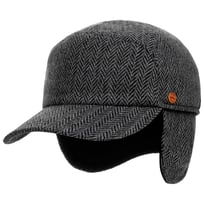 Herringbone Cap med �reklaffer by Mayser - 1319,00 kr