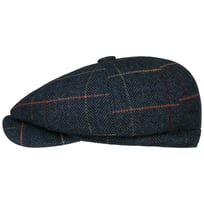 Herringbone Check Newsboy Cap by Lipodo - 369,00 kr
