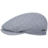 Herringbone Cotton Mix Flat Cap by Stetson - 1032,60 kr
