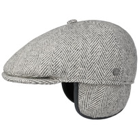 Herringbone Flat Cap with Ear Flaps by Lierys - 65,95 &euro;
