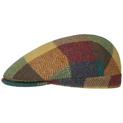 Herringbone Harris Tweed Colour Check Flat Cap - 82,95 &euro;