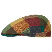 Herringbone Harris Tweed Colour Check Flat Cap - 959,00 kr