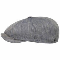 Herringbone Lin Newsboy Cap by Lierys - 969,00 kr