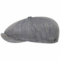 Herringbone Lin Newsboy Cap by Lierys - 969,00 kr