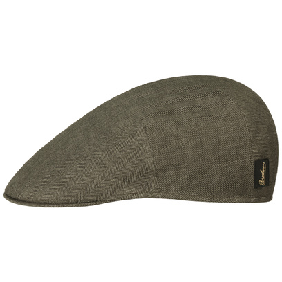 Herringbone Linen Flat Cap by Borsalino - 103,95 &euro;