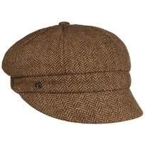 Herringbone Wool Newsboy Cap by Loevenich - 53,95 &euro;