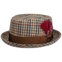 Houndstooth Pork Pie Ullhatt by Alfonso D�Este - 1439,00 kr