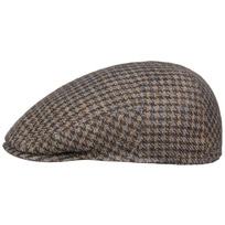 Houndstooth Tweed Driver Flat Cap by Stetson - 155,95 &euro;
