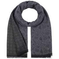 Jacquard Stamps Bomullsskjerf by Stetson - 849,00 kr