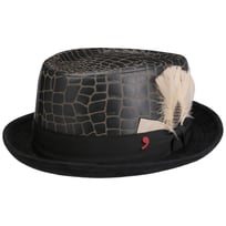 Jhon Leather Pork Pie Hat by Alfonso D�Este - 186,95 &euro;