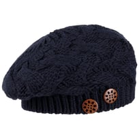 Jil Strikket Beret med Knapper by Lierys - 539,00 kr