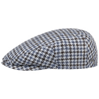Kent Tricolour Houndstooth Flat Cap by Stetson - 1119,00 kr