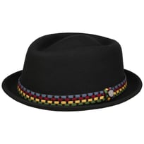 Knit Colour Band Pork Pie Ullhatt by Lierys - 729,00 kr