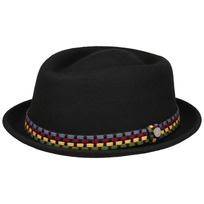 Knit Colour Band Pork Pie Ullhatt by Lierys - 729,00 kr