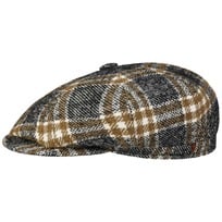Kyoto Wool Check Newsboy Cap by Alfonso D�Este - 1199,00 kr