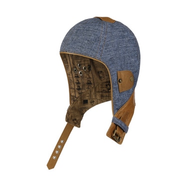 Linen Aviator Helmet with Leather by Stetson - 186,95 &euro;