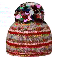 Loresa Paillettes Pompom Hat by GREVI - 123,95 &euro;