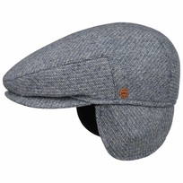Merlino Check Flat Cap med �reklaffer by Mayser - 1329,00 kr