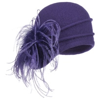 Milled Wool Hat with Feathers by bedacht - 123,95 &euro;