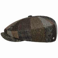 Mindell 8 Panel Patchwork Flat Cap by Lierys - 969,00 kr