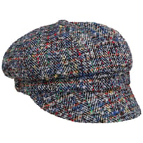 Multicolour Herringbone Newsboy Cap by Loevenich - 42,95 &euro;