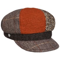Patchwork Wool Newsboy Cap by Lierys - 849,00 kr