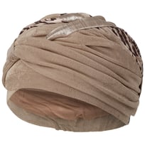 Perla Taupe Tiger Turban by Christine Headwear - 799,00 kr