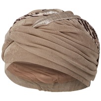 Perla Taupe Tiger Turban by Christine Headwear - 799,00 kr