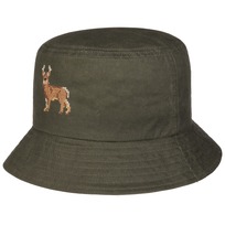 Reindeer Waxed Cotton Bucket Stoffhatt by Lipodo - 369,00 kr