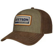 Retro Stripes Leather Cap by Stetson - 103,95 &euro;