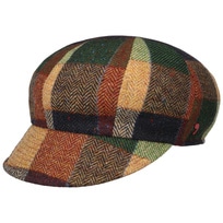 Salveno Wool Check Newsboy Cap by Alfonso D�Este - 83,95 &euro;