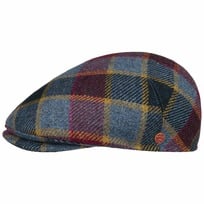 Sidney Big Colour Check Flat Cap by Mayser - 1199,00 kr