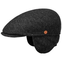 Sidney Wool Ear Flaps Flat Cap by Mayser - 1809,00 kr