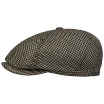Silk Houndstooth Flat Cap by Stetson - 1009,00 kr