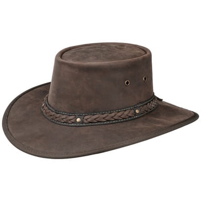 Squashy Bronco Leather Hat by BARMAH - 123,95 &euro;