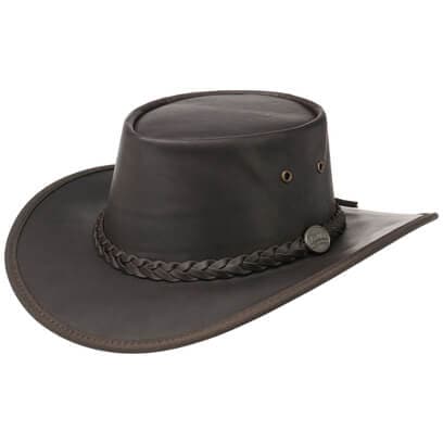 Squashy Outback Leather Hat by BARMAH - 123,95 &euro;