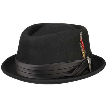Stout Pork Pie Wool Felt Hat by Brixton - 72,95 &euro;