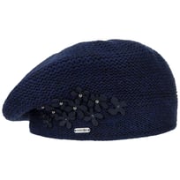 Strikket Beret med Blomster og Perler by McBURN - 609,00 kr