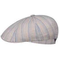 Tesrick Stripe Lin Flat Cap by Stetson - 1279,00 kr